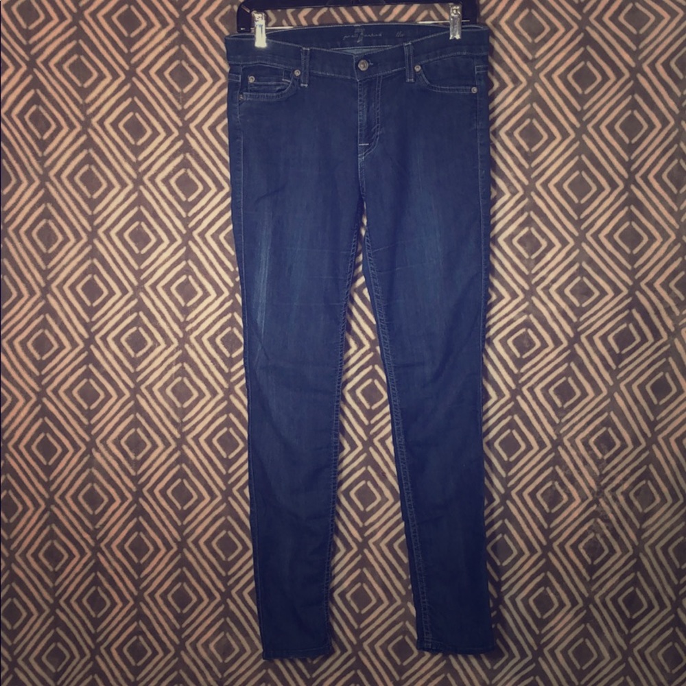 7 for all mankind the skinny leggings  SZ: 28